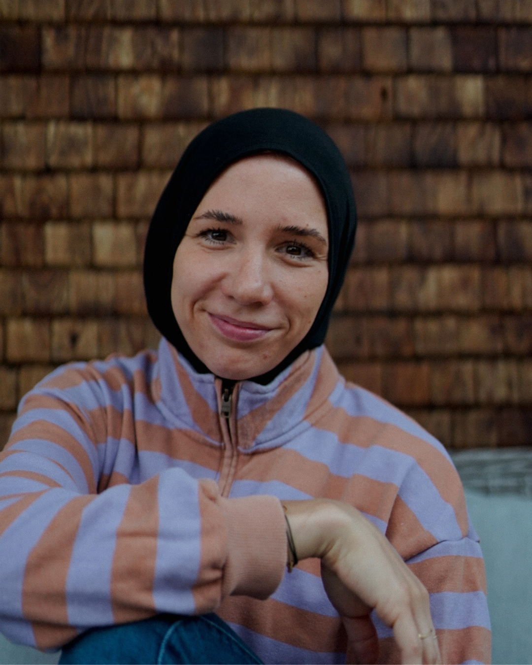 Balaclava - Hijab de sport et de loisir, en coton bio - Black