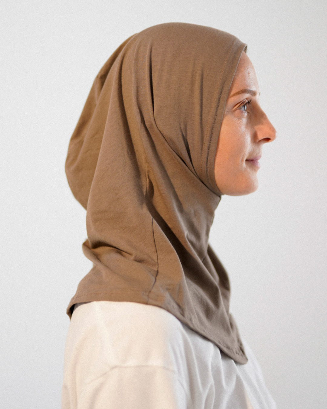 Balaclava - Hijab de sport et de loisirs, en coton biologique - Walnut