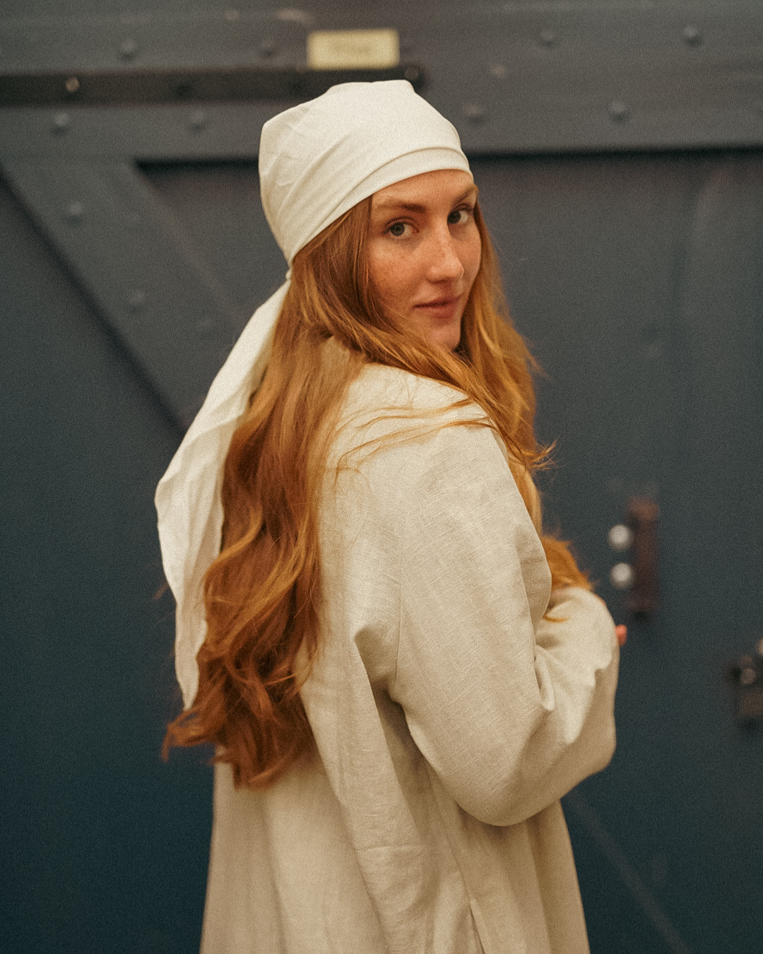 "Bonny" drap de dessous / Bonnet - 100% coton bio - white