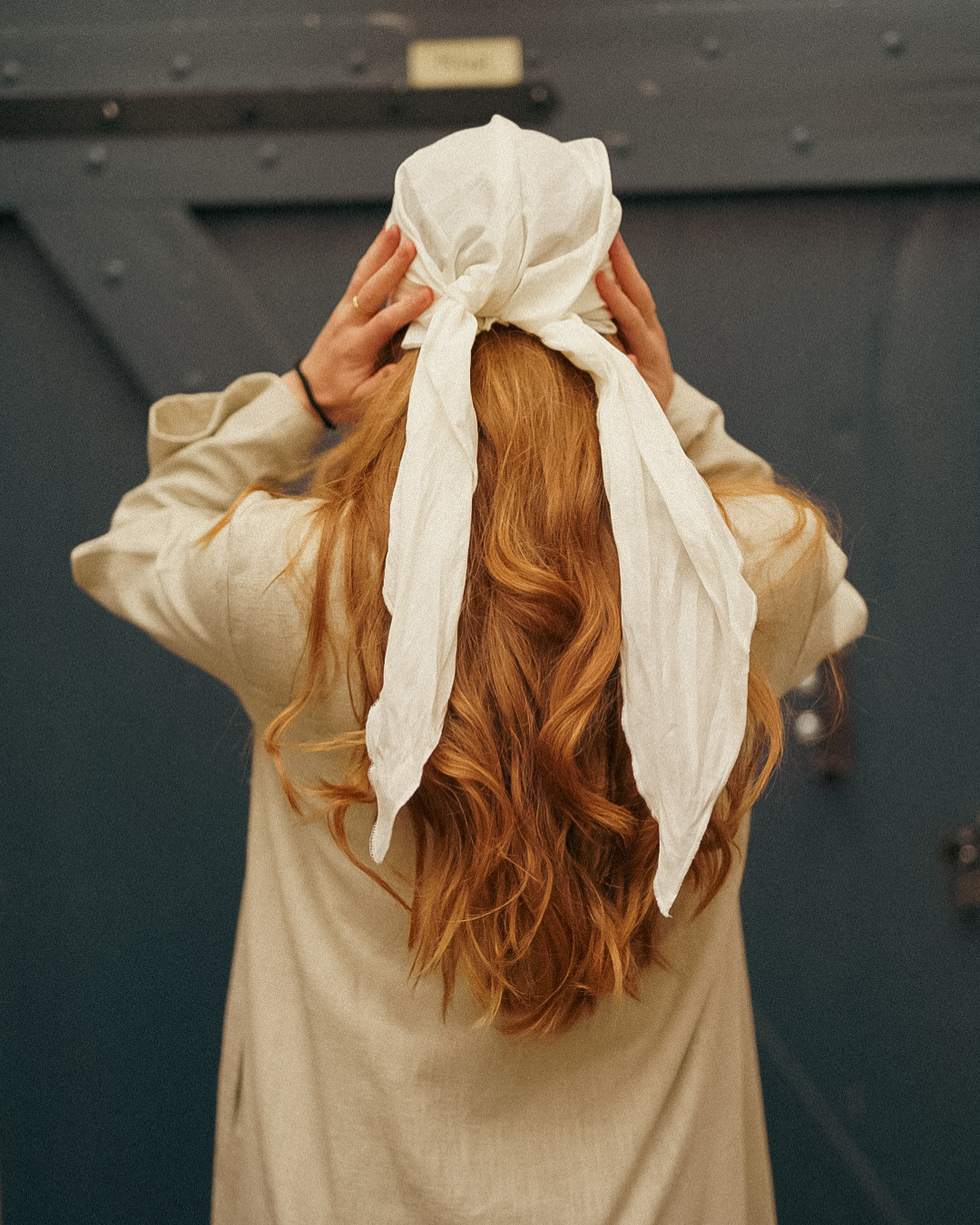 "Bonny" drap de dessous / Bonnet - 100% coton bio - white