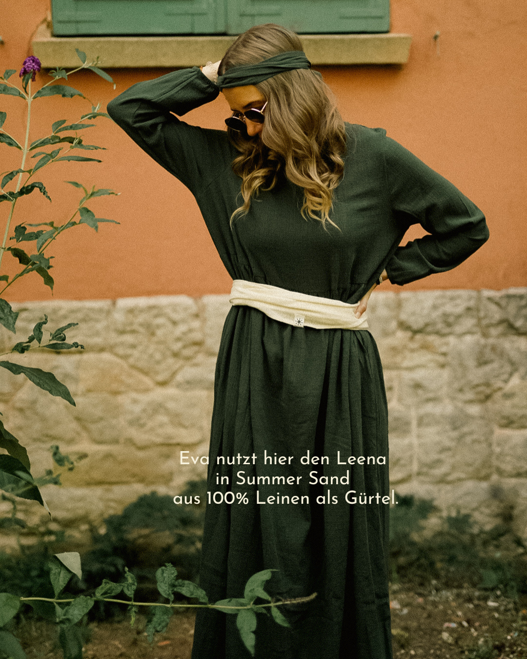 Cotton Abaya "Maya" en coton (Dark Green)