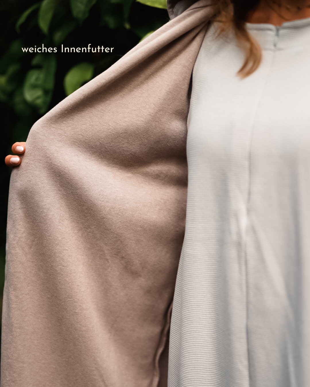 Gilet long en polaire "Coseline" en coton bio