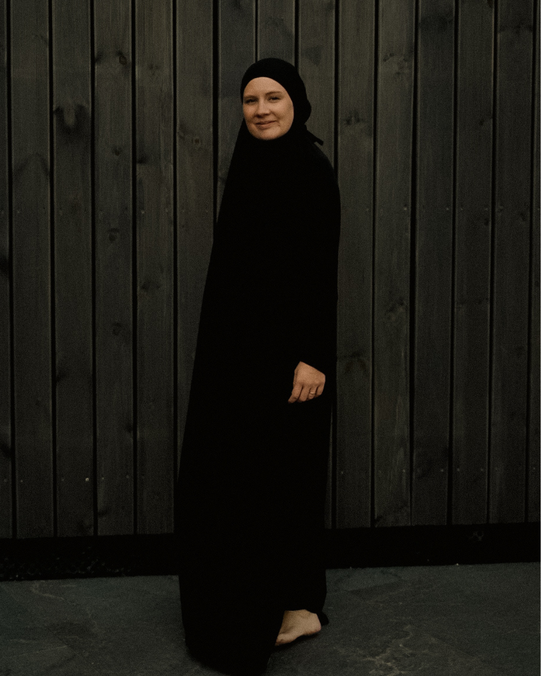 Robe de prière / jilbab en coton bio (Black)