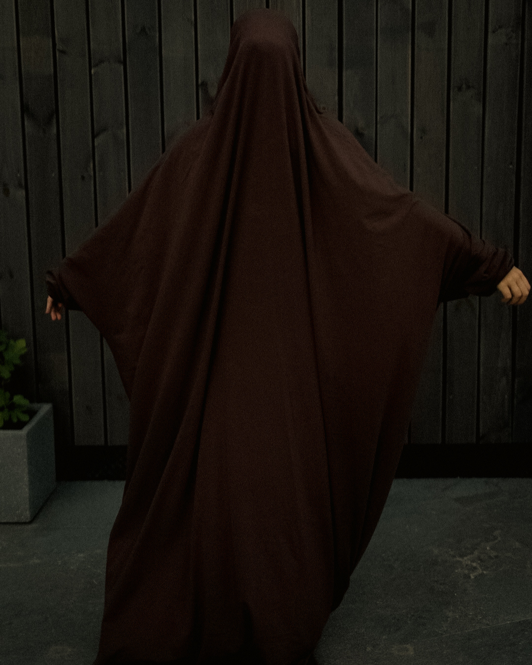 Robe de prière / jilbab en coton bio (Chocolate)