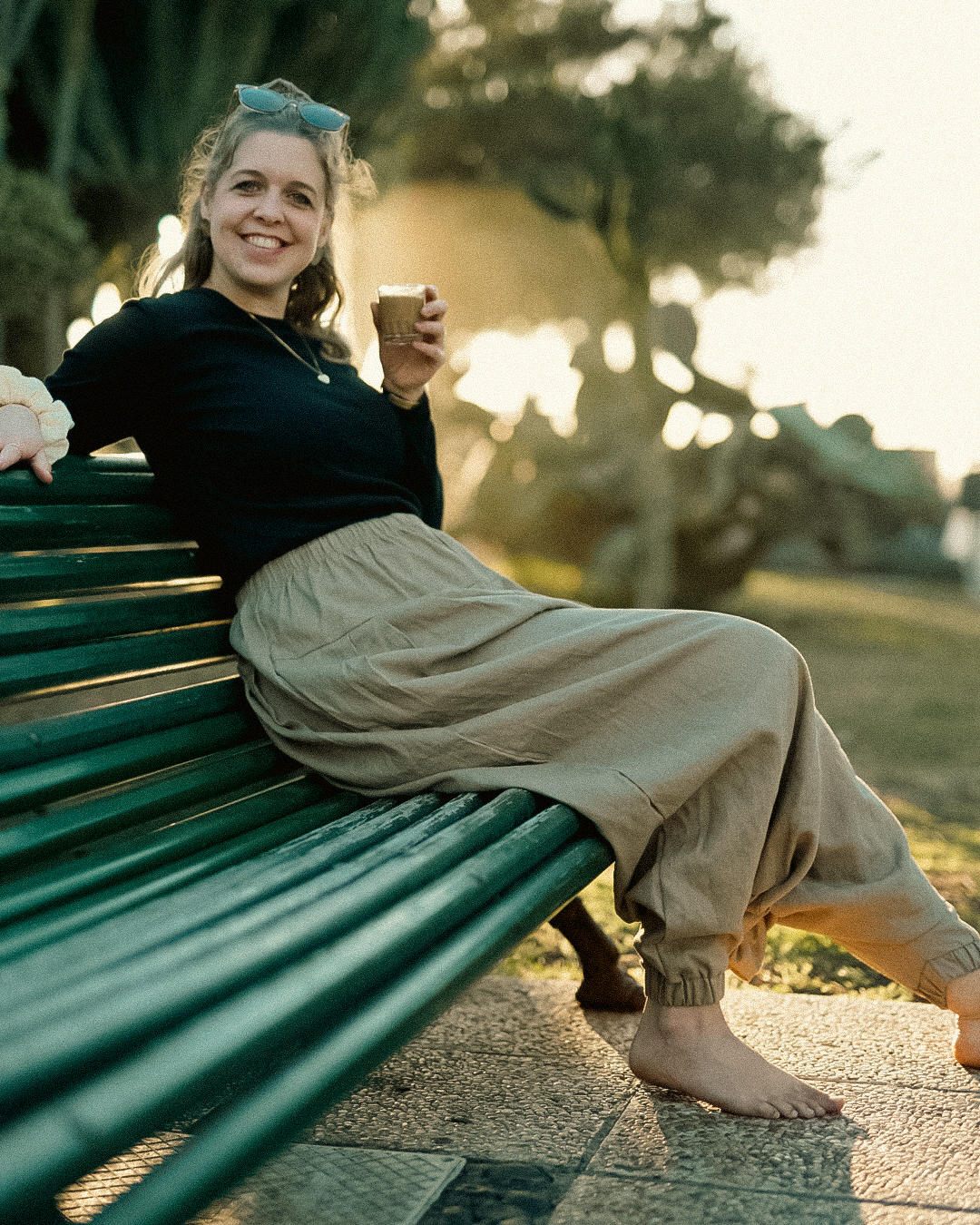 Pantalon bouffant en lin et coton « Tiri » (Cortado)