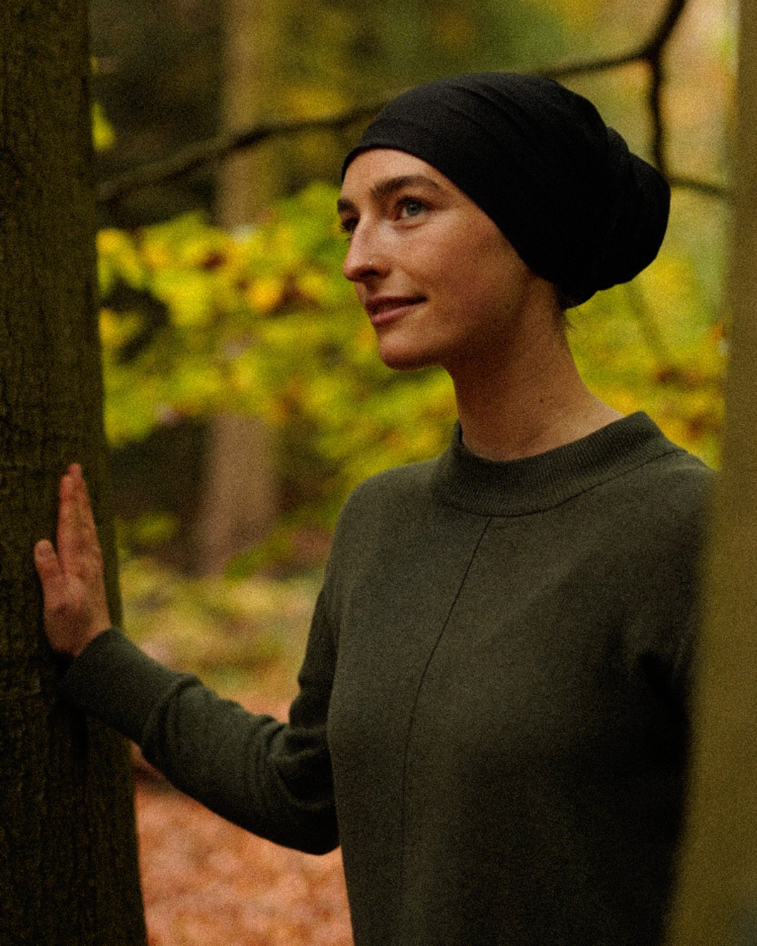 "Bonny" sous-drap / bonnet - 100% coton bio - black