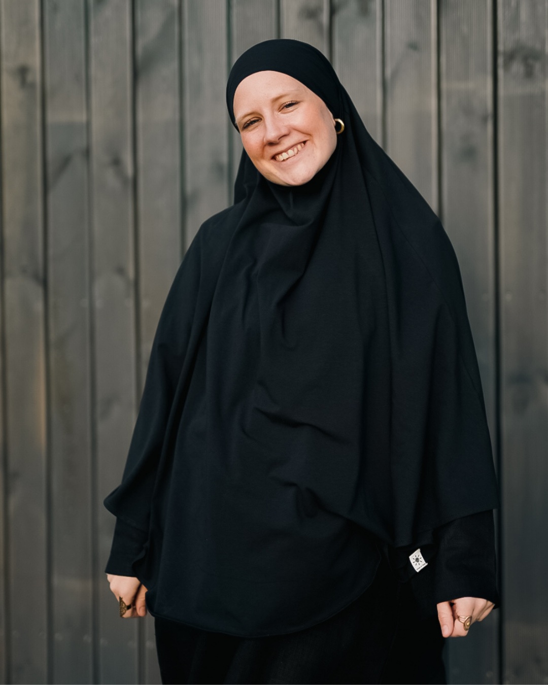 Jersey Khimar en coton bio Black