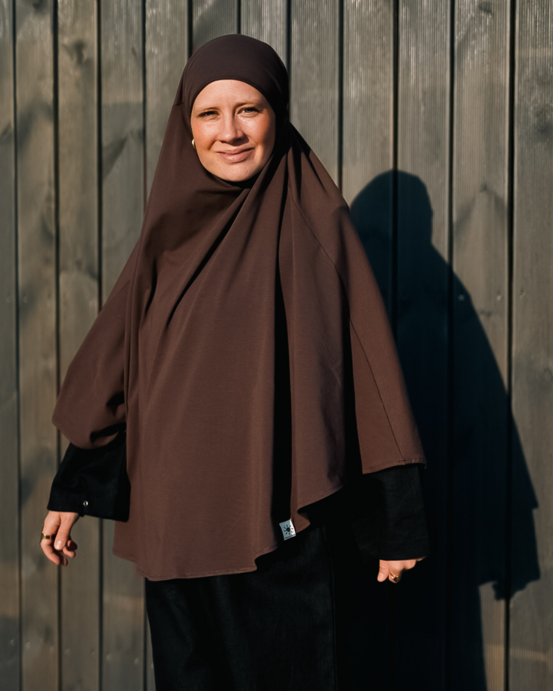 Jersey Khimar en coton bio Chocolate