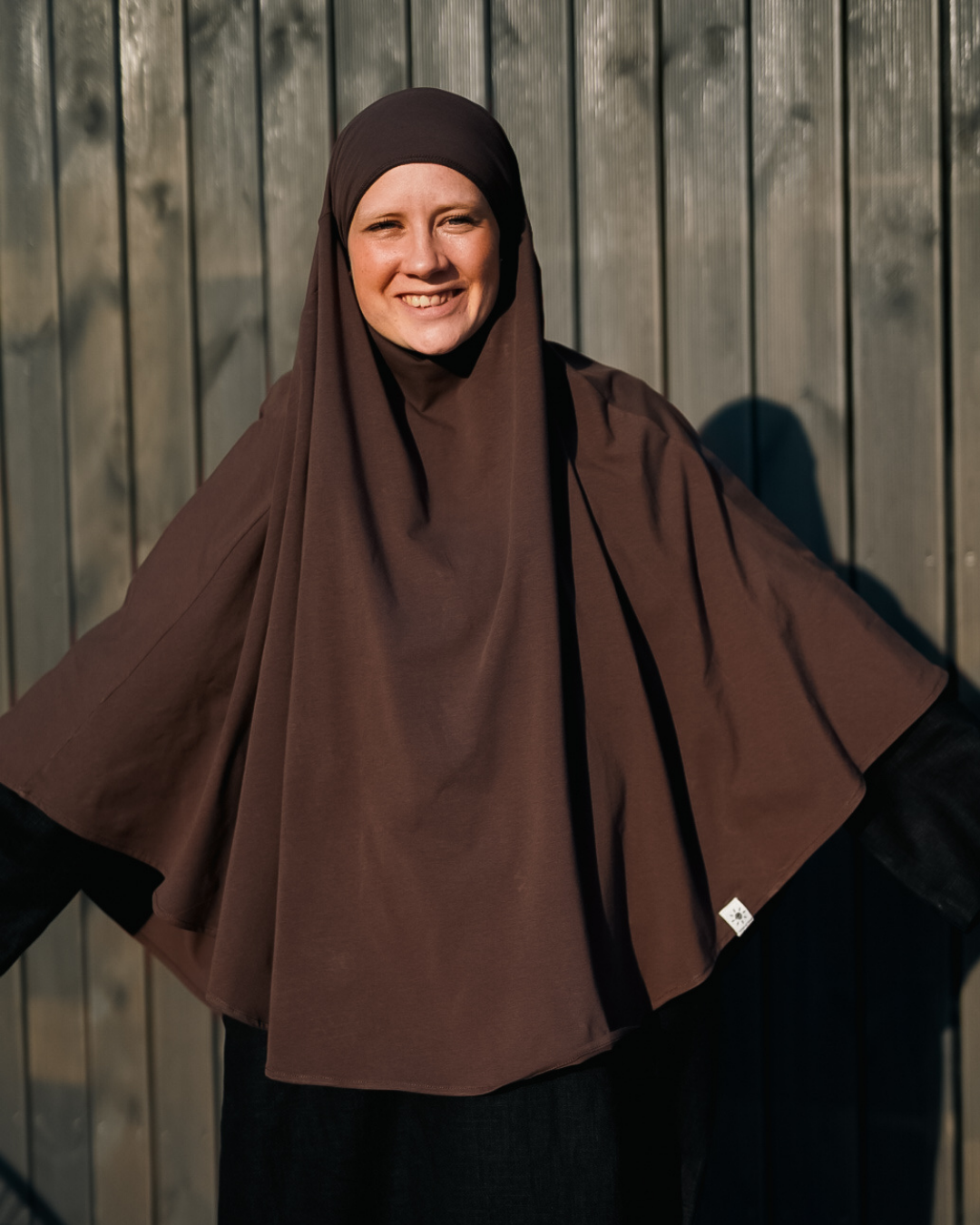 Jersey Khimar en coton bio Chocolate