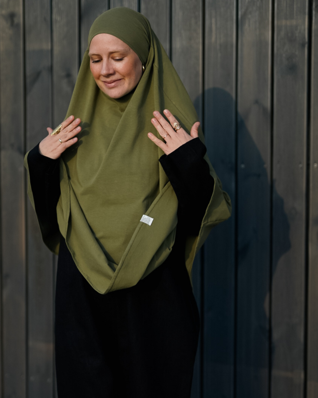 Jersey Khimar en coton bio Olive