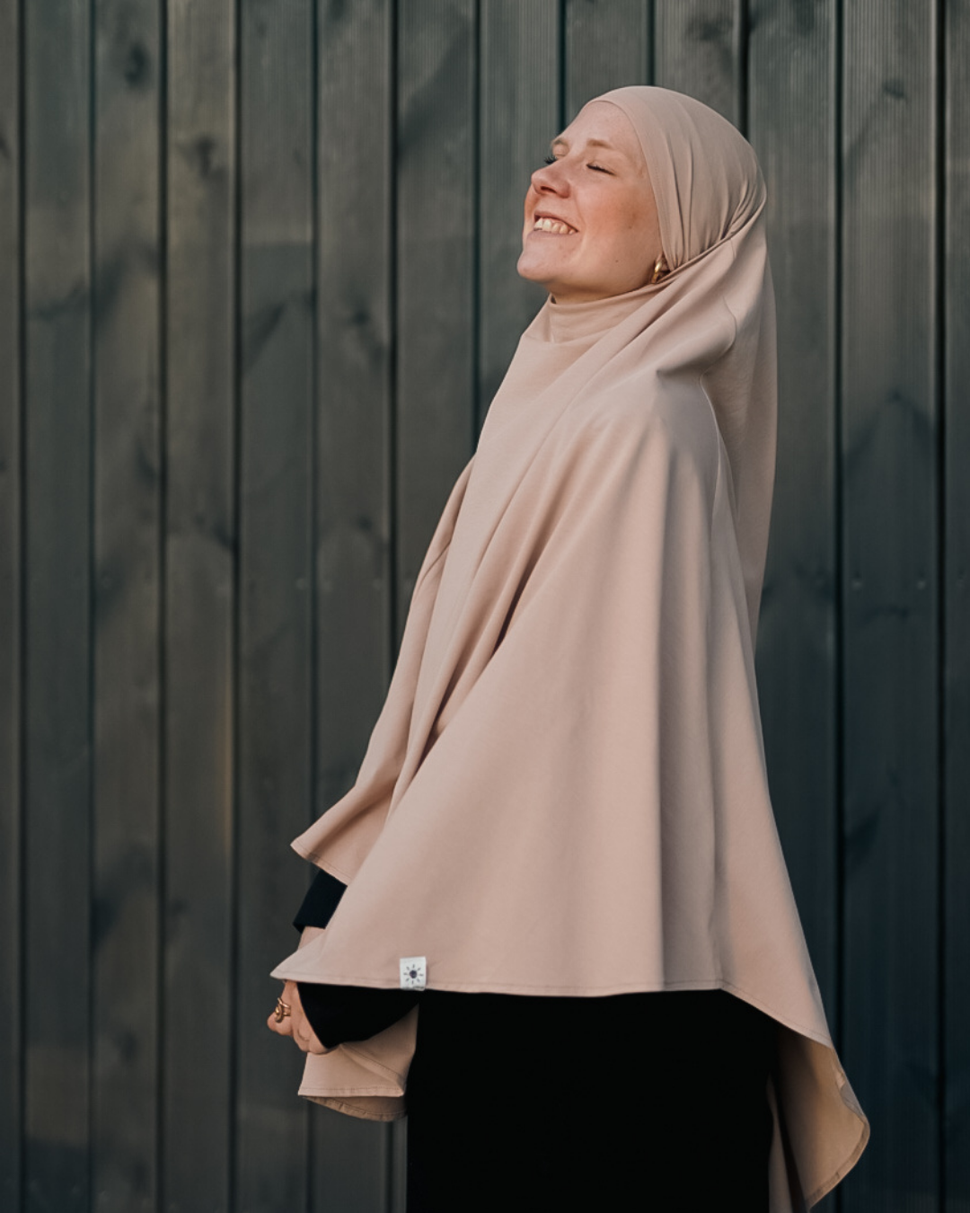 Jersey Khimar en coton bio Light Taupe