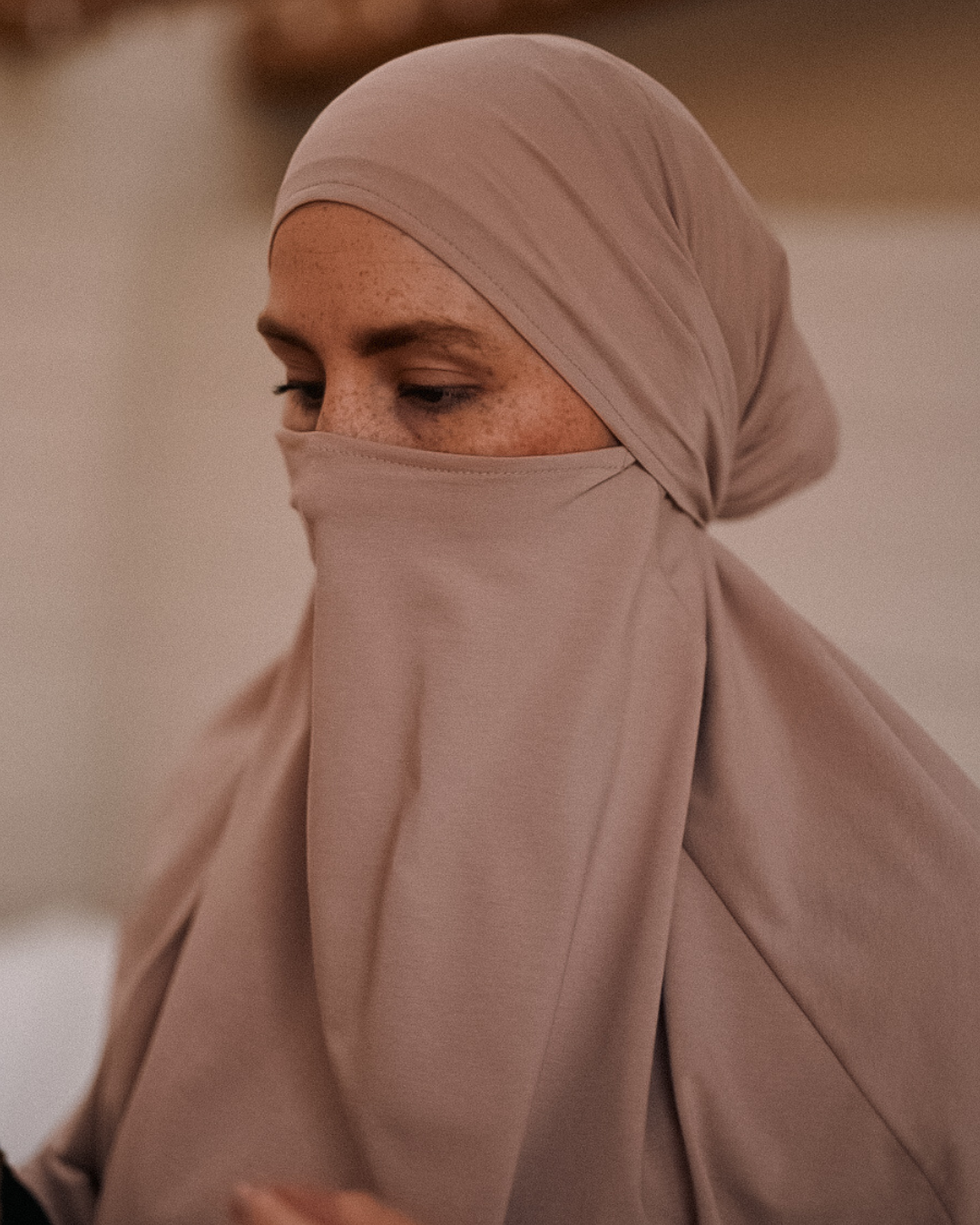 Jersey Khimar en coton bio Light Taupe