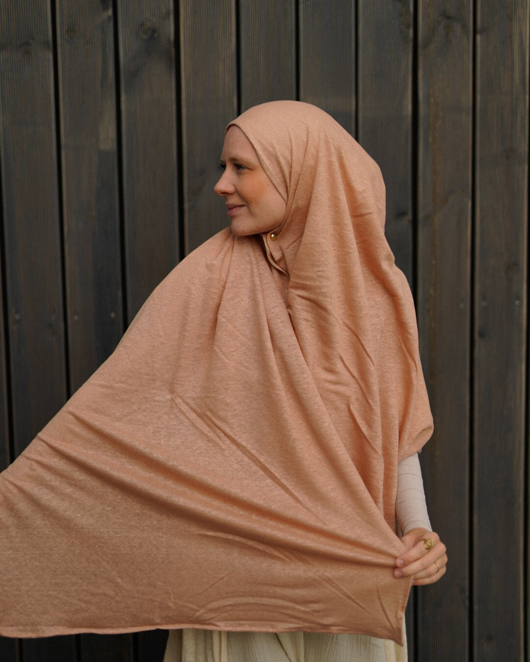 Hijab en jersey "Leena" - 100% lin - Calima Rose