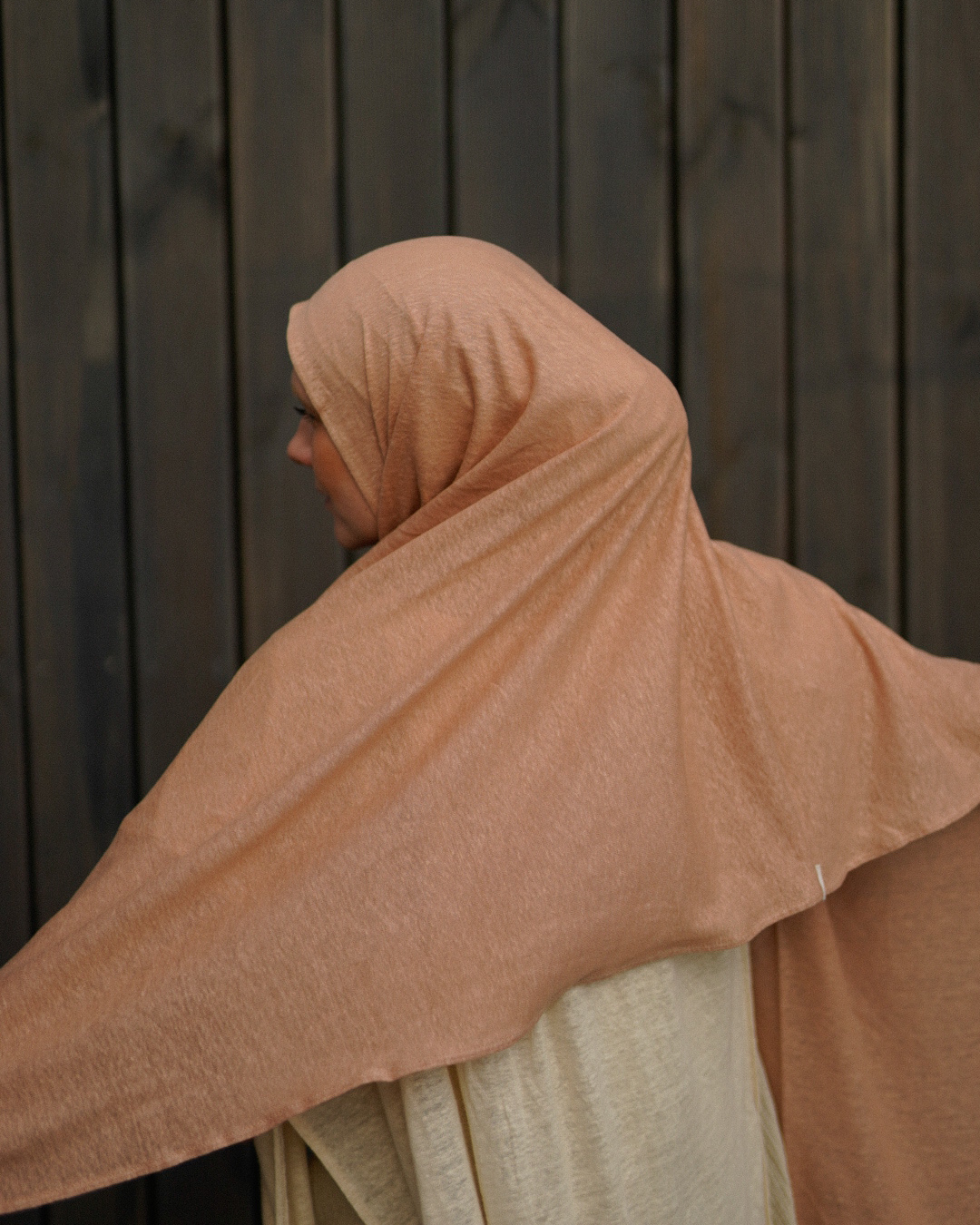 Hijab en jersey "Leena" - 100% lin - Calima Rose