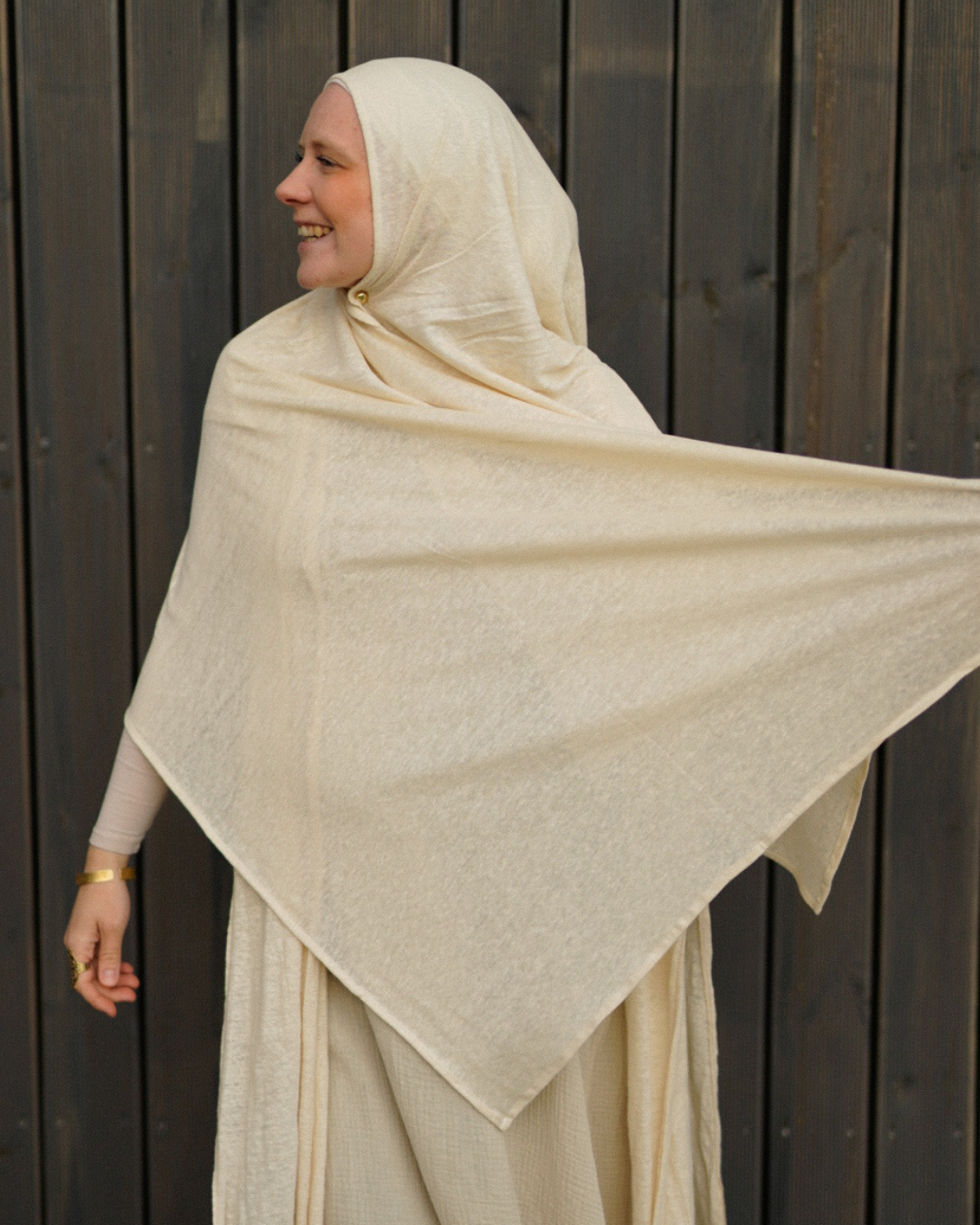 Hijab en jersey "Leena" - 100% lin - Summer Sand