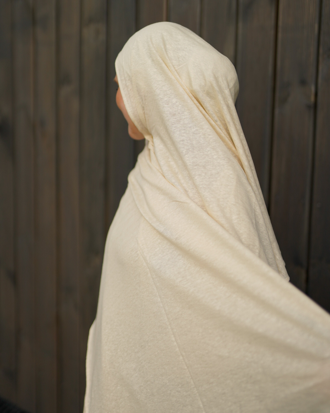 Hijab en jersey "Leena" - 100% lin - Summer Sand