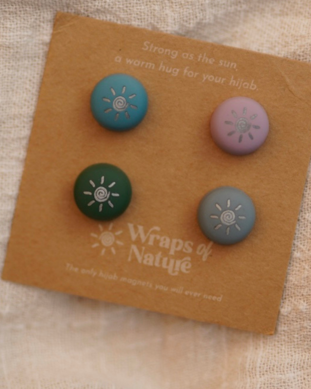 Magnet Pins Hijab - 4 paires d'épingles fortes pour hijab (Colorful)