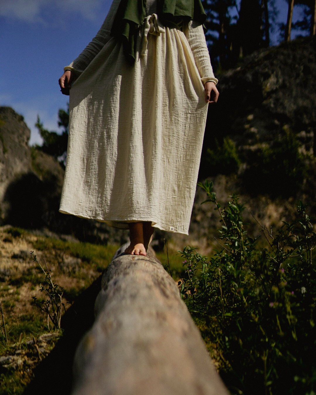 Cotton Abaya "Maya" en coton (Raw Cotton)