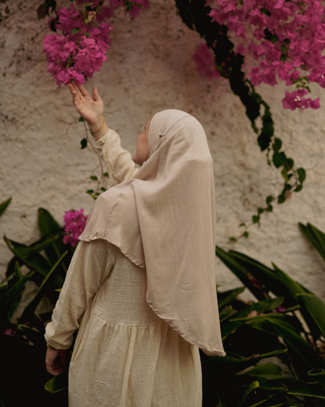 Mini Khimar Sandy en viscose et lin (Linen Beige)