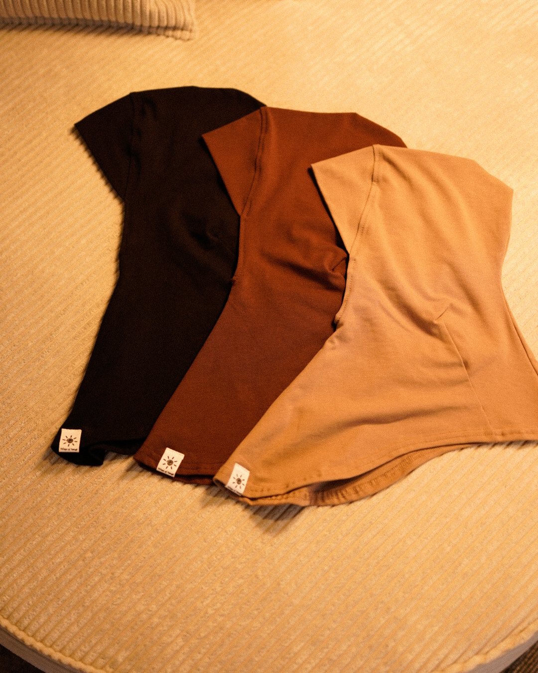 Bonnet Ninja - coton bio - noir