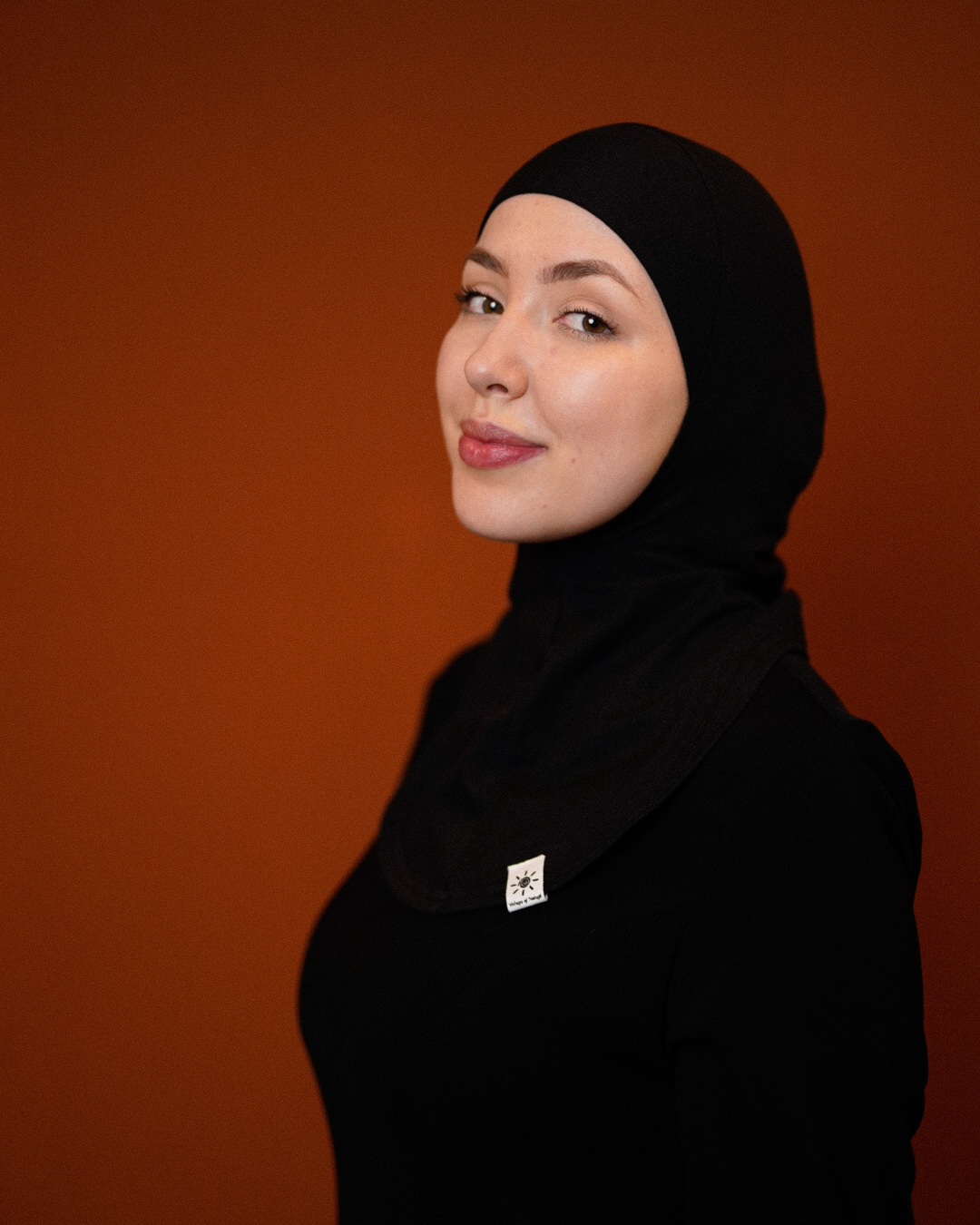 Bonnet Ninja - coton bio - noir