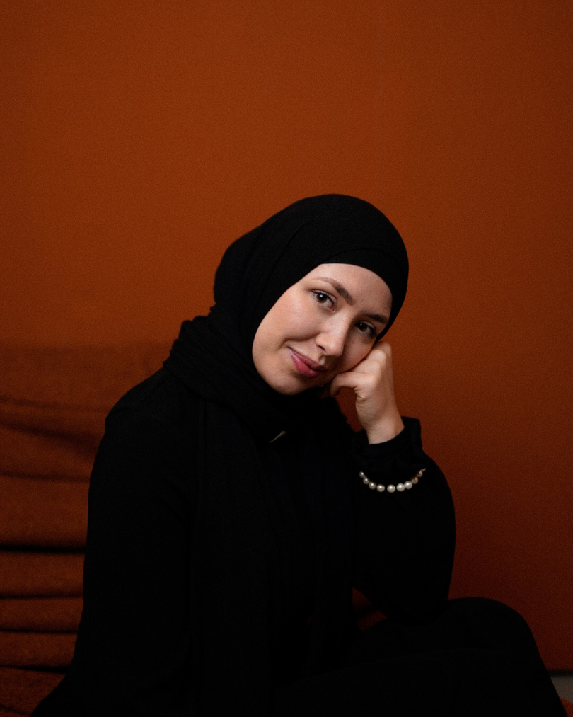 Crinkle Chiffon Hijab "Sandy" de viscose et de lin (Black)