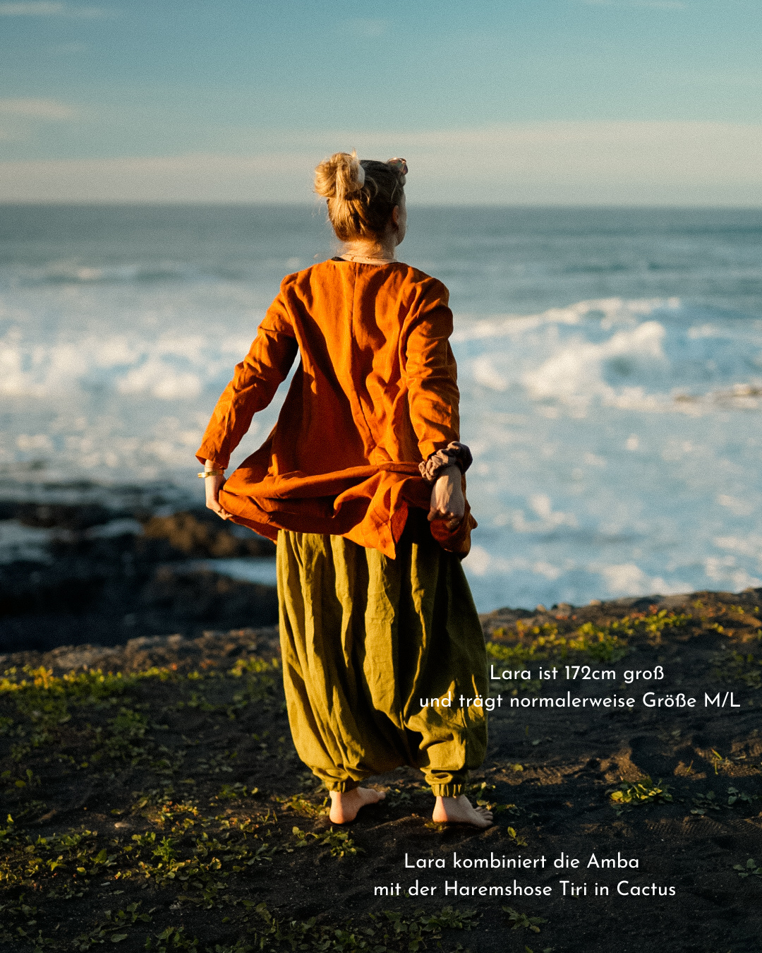 Robe tunique en lin et coton « Amba » (Sunset)