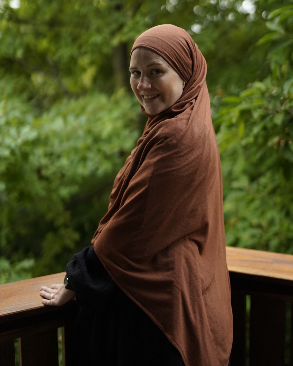 Hijab bio "Aurela" en micromodal et cachemire luxueux