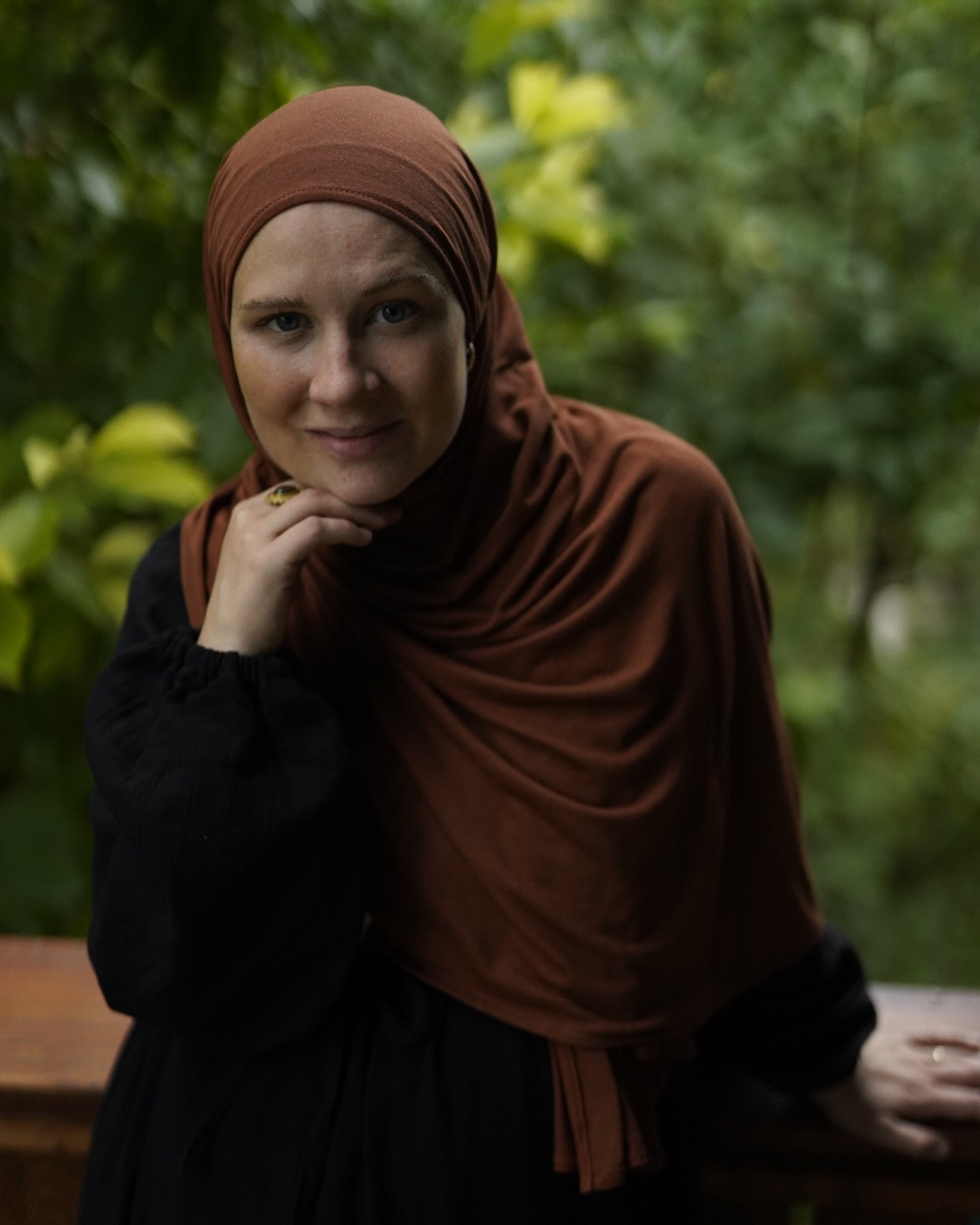 Hijab bio "Aurela" en micromodal et cachemire luxueux