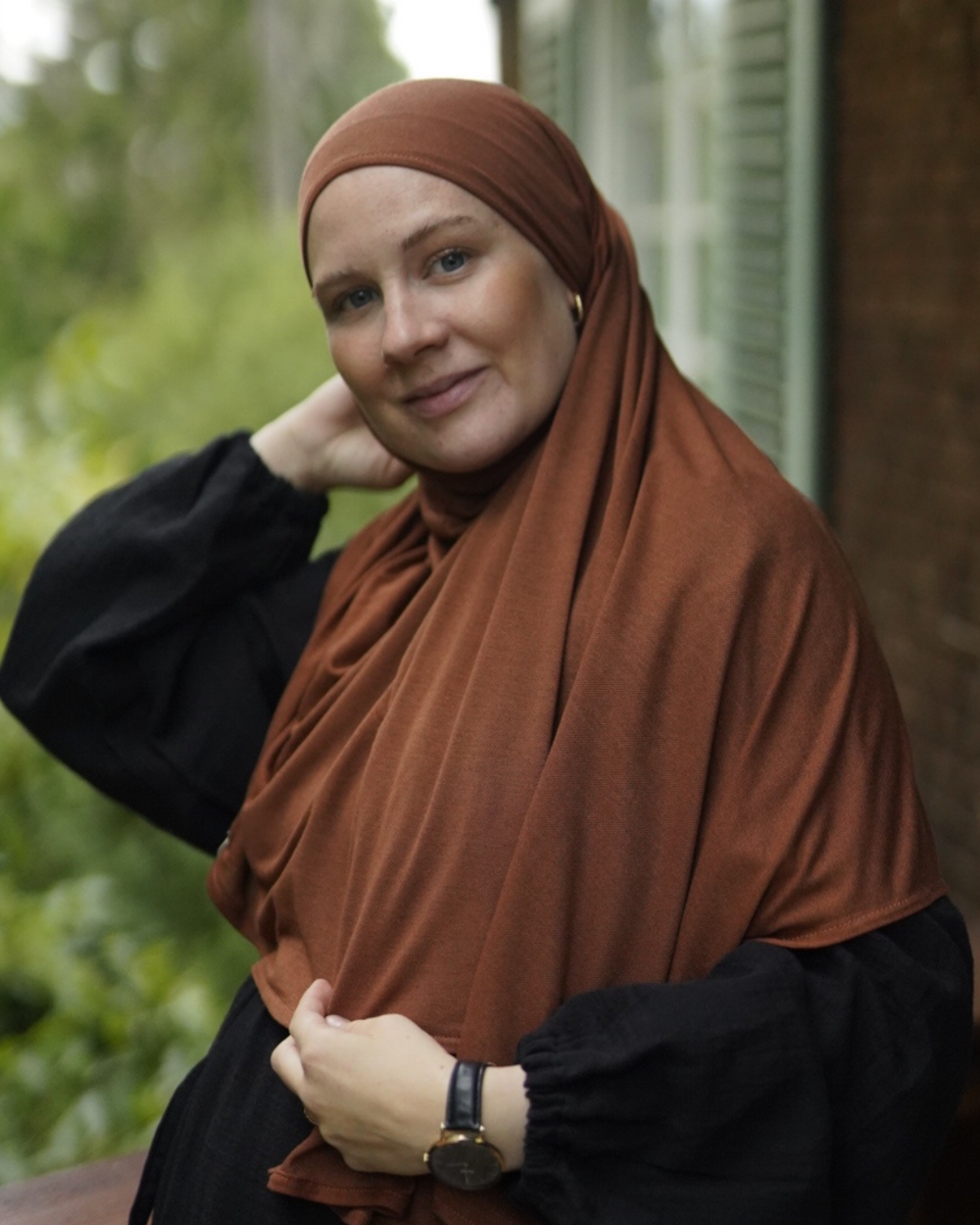 Hijab bio "Aurela" en micromodal et cachemire luxueux