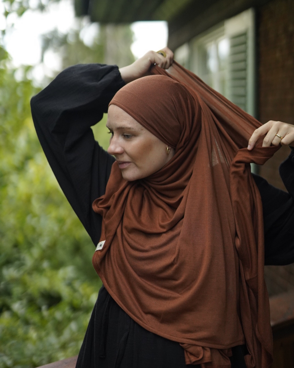 Hijab bio "Aurela" en micromodal et cachemire luxueux
