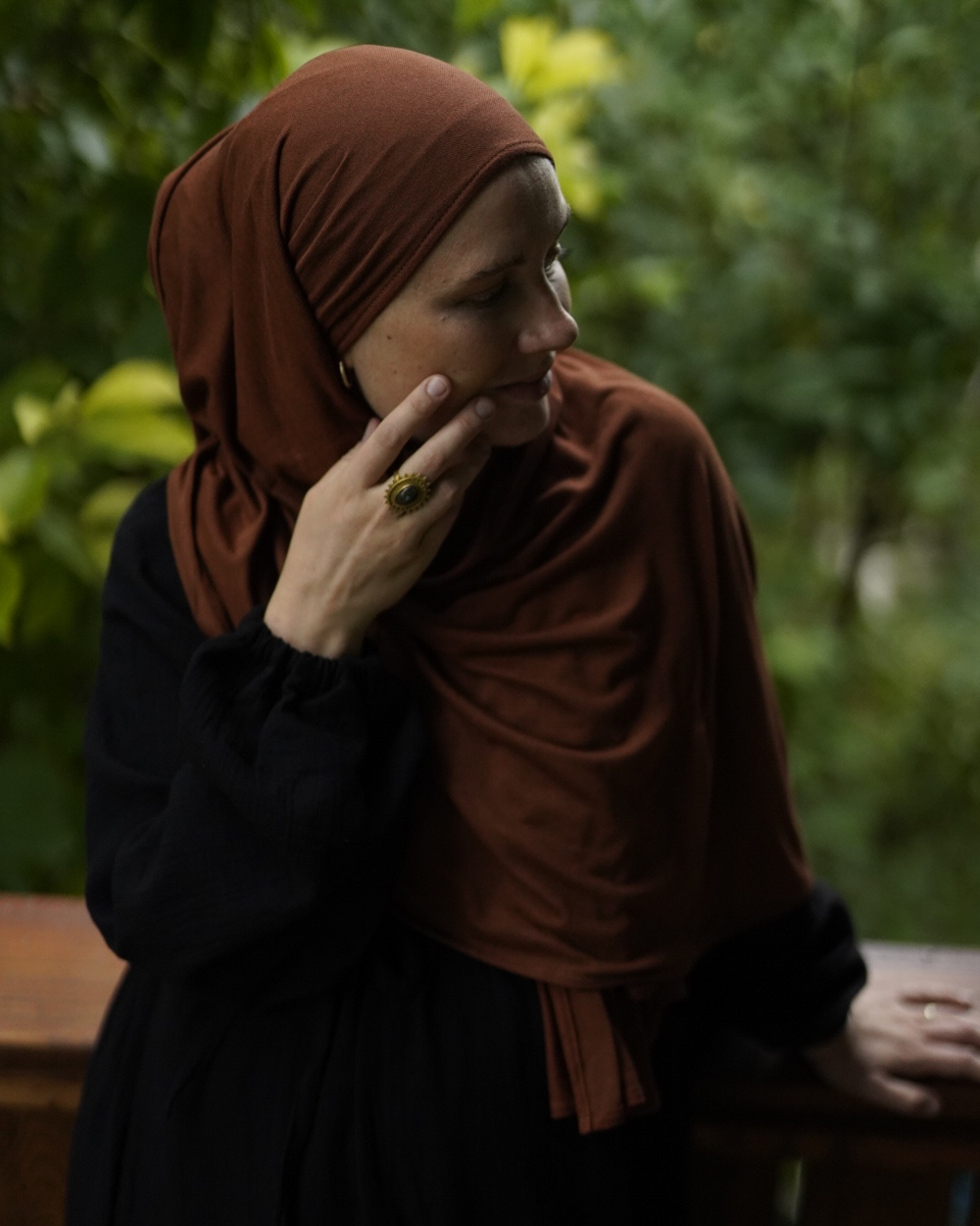 Hijab bio "Aurela" en micromodal et cachemire luxueux