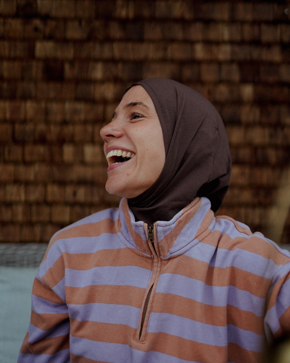 Balaclava - Hijab de sport et de loisir, en coton bio - Chocolate