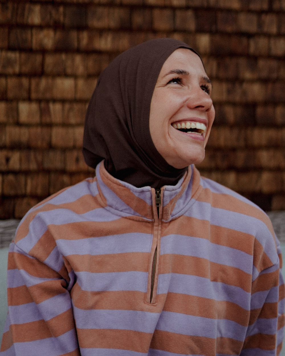 Balaclava - Hijab de sport et de loisir, en coton bio - Chocolate