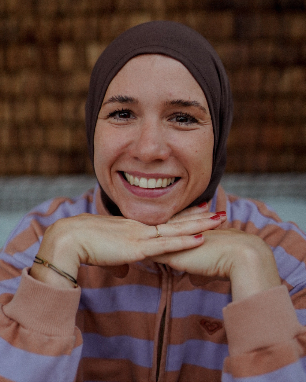 Balaclava - Hijab de sport et de loisir, en coton bio - Chocolate