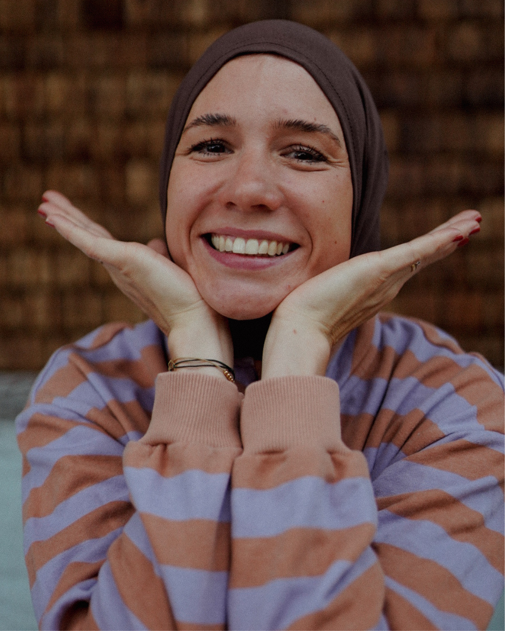Balaclava - Hijab de sport et de loisir, en coton bio - Chocolate