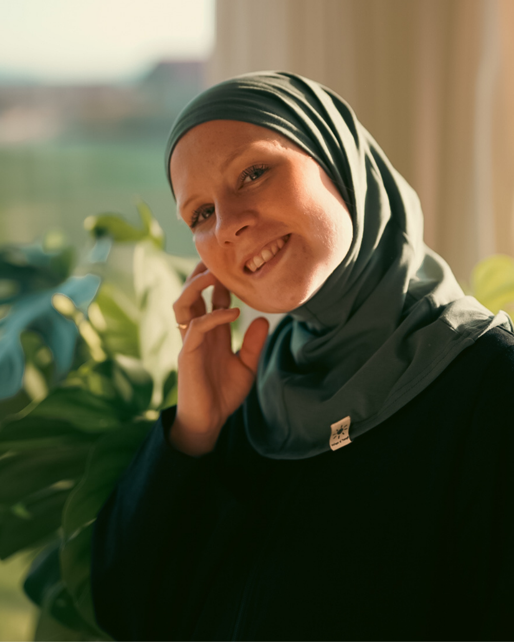 Balaclava - Hijab de sport et de loisir, en coton bio - Set de 3 pièces