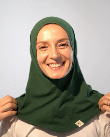 Balaclava - Hijab de sport et de loisirs, en coton biologique - Evergreen