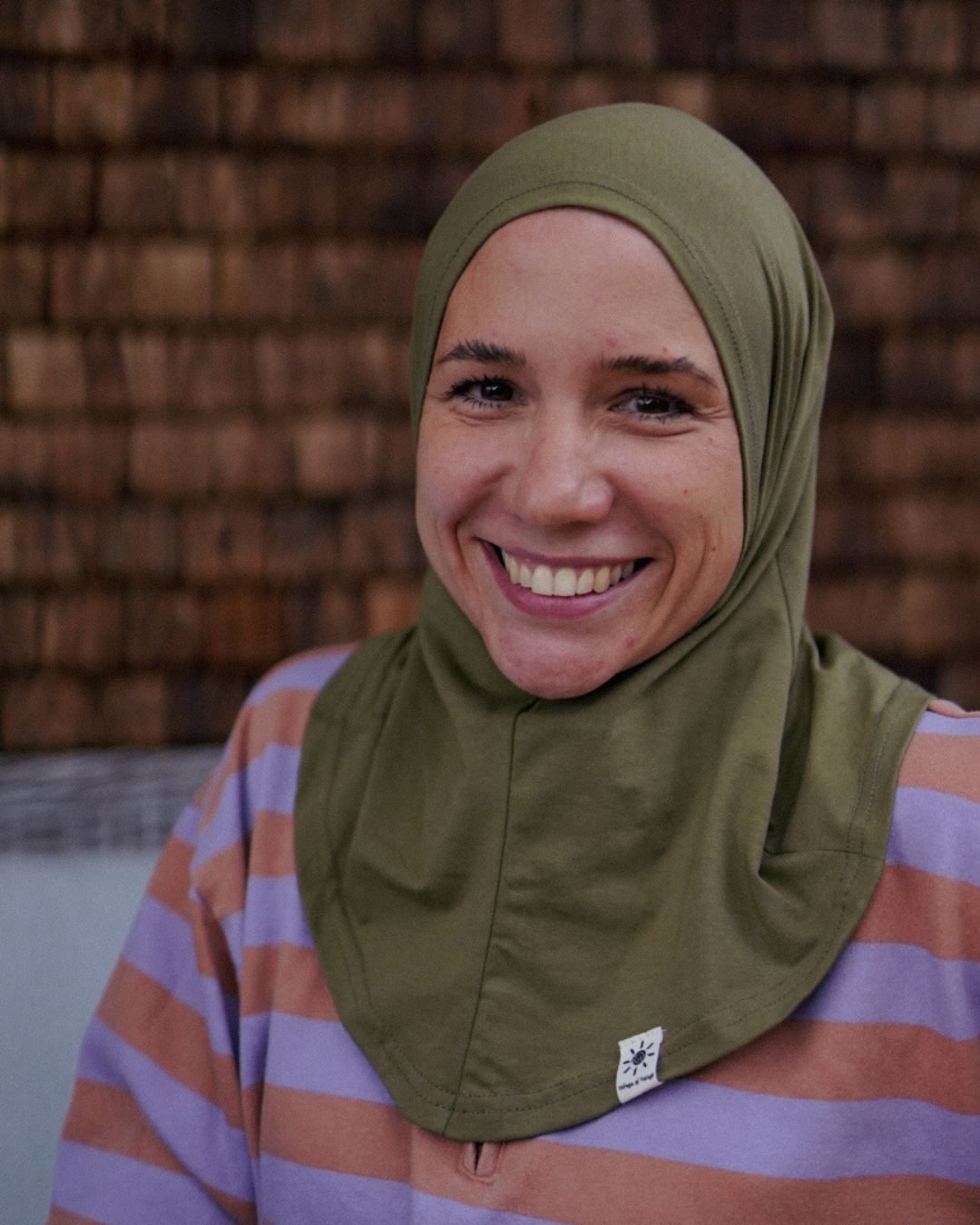 Balaclava - Hijab de sport et de loisir, en coton bio - Olive