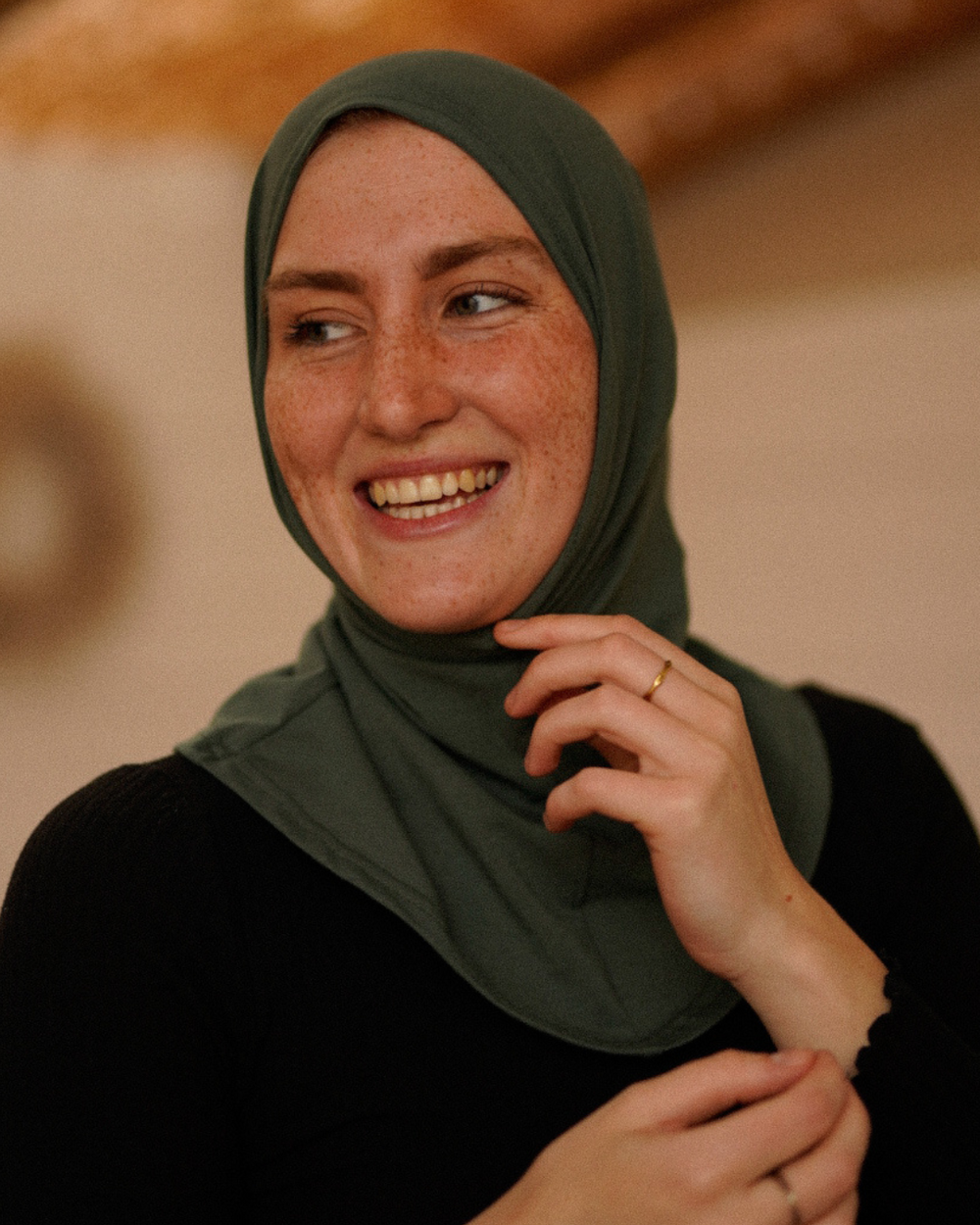 Balaclava - Hijab de sport et de loisir, en coton bio - Dark Green