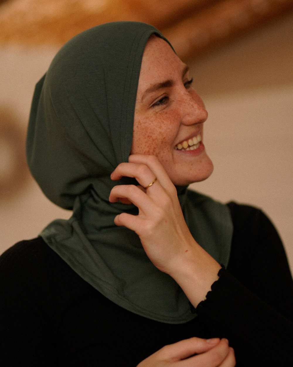 Balaclava - Hijab de sport et de loisir, en coton bio - Dark Green