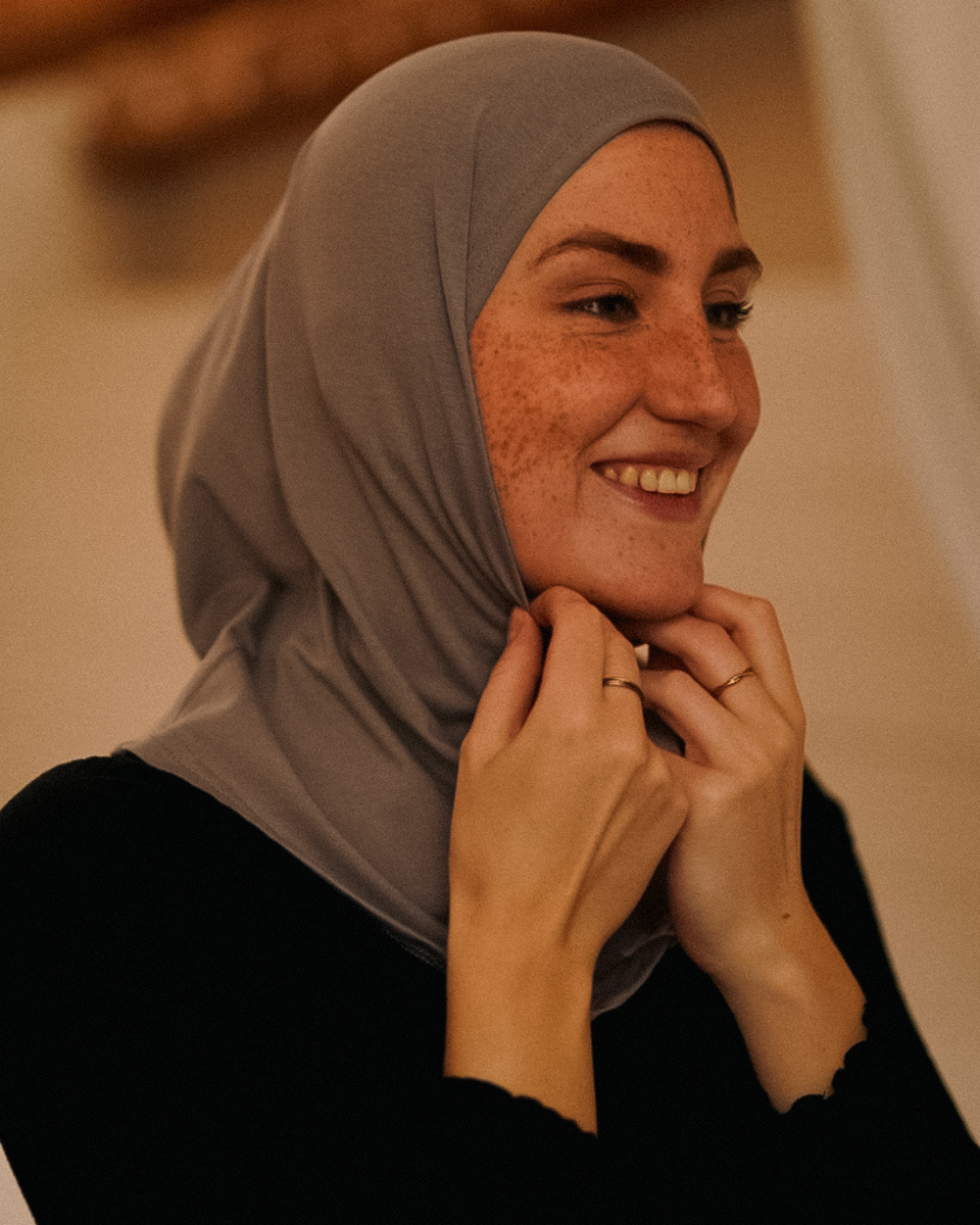 Balaclava - Hijab de sport et de loisir, en coton bio - Grey