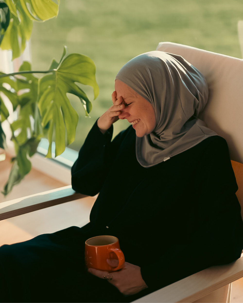 Balaclava - Hijab de sport et de loisir, en coton bio - Grey