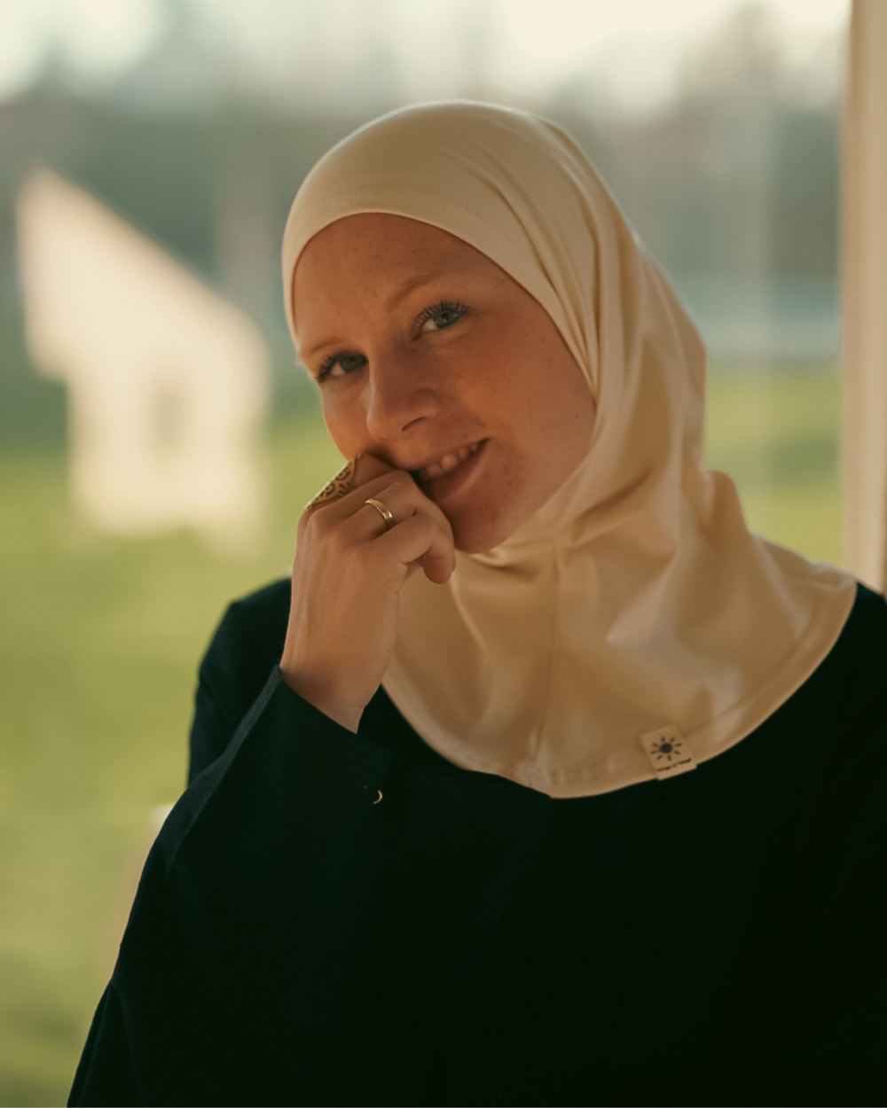Balaclava - Hijab de sport et de loisir, en coton bio - Natural