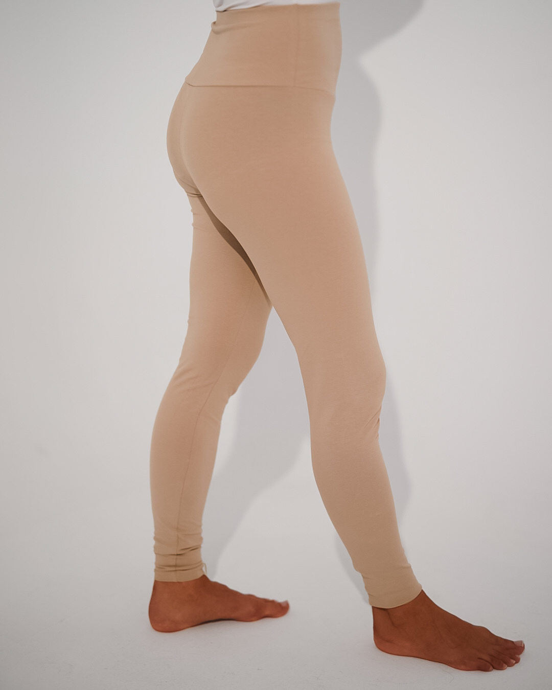 Leggings en coton bio "Yuna" (Light Taupe)