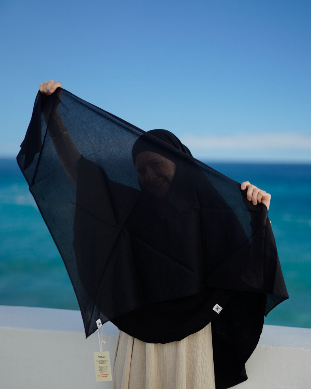 "Bonny" sous-drap / bonnet - 100% coton bio - black