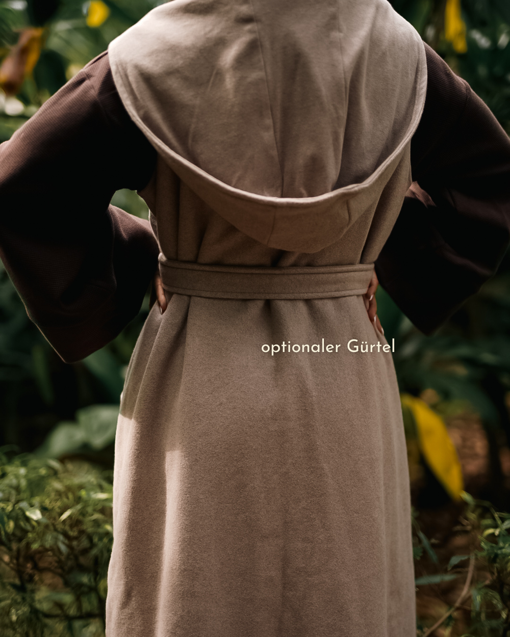 Gilet long en polaire "Coseline" en coton bio