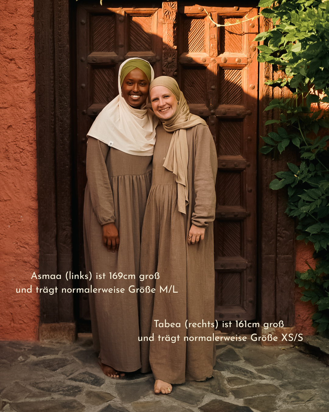 Cotton Abaya "Maya" en coton (Brown)