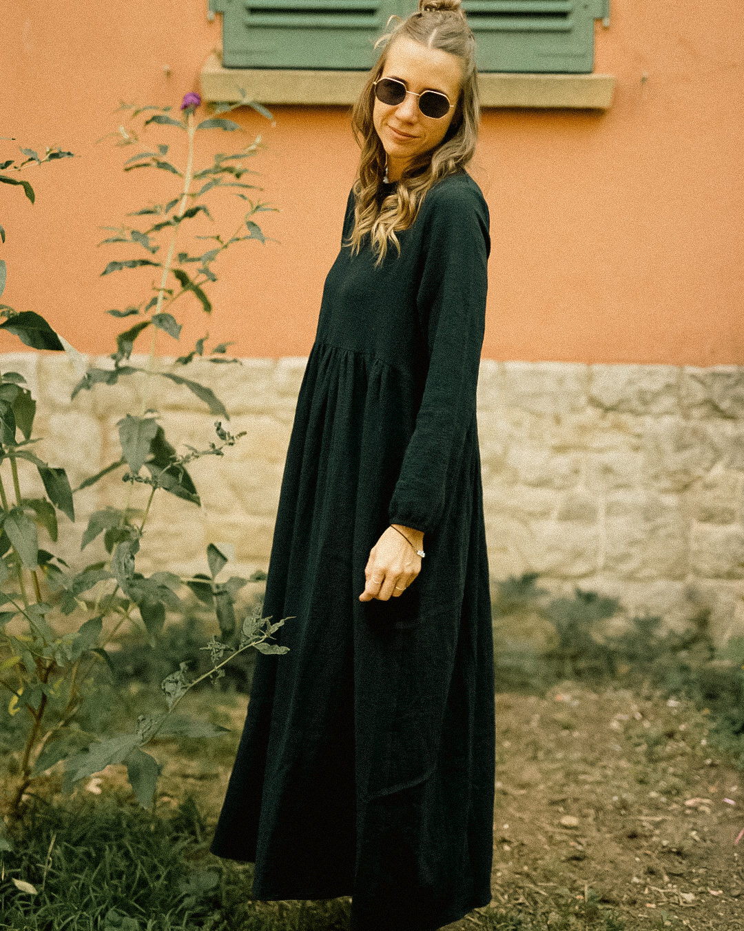 Cotton Abaya "Maya" en coton (Black)