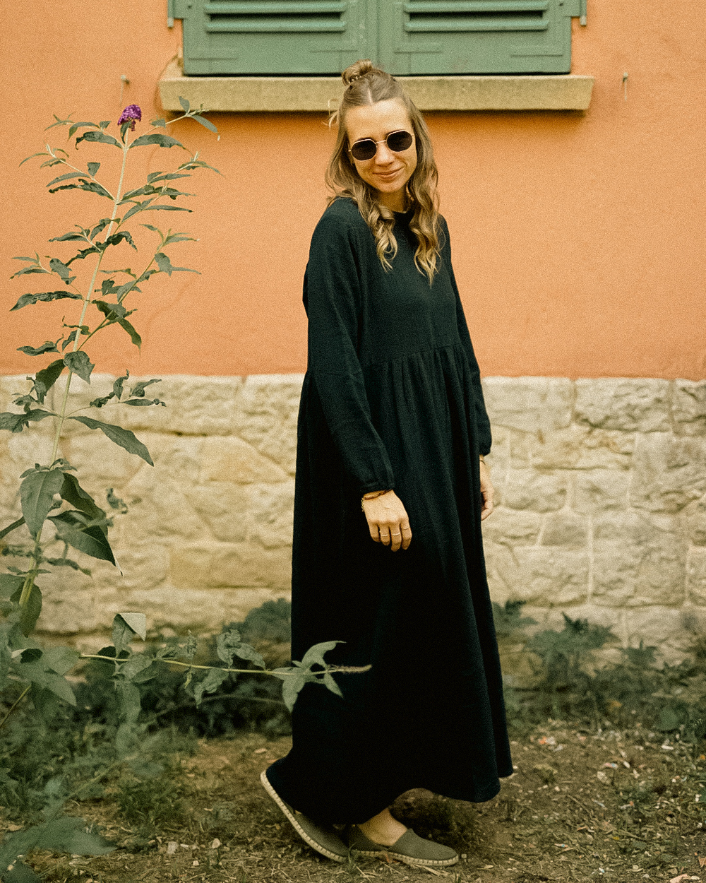 Cotton Abaya "Maya" en coton (Black)